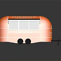 Orange Mobile Food Truck Featuring CanoBafooD Sandwiches Coffee And Fast Food