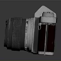 PANTHEON Vintage Film Camera With Classic Metal Body Brown Leather And Large Lens Design