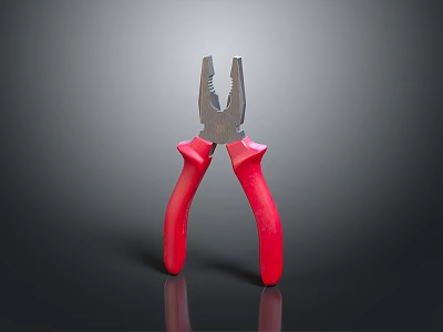 High Quality Red Handle Pliers Professional Hardware Tool For Home Repair And Workshop Use 3d model