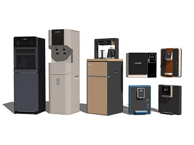 Various Modern Stylish And Functional Household Appliances For Daily Home Use 3d model