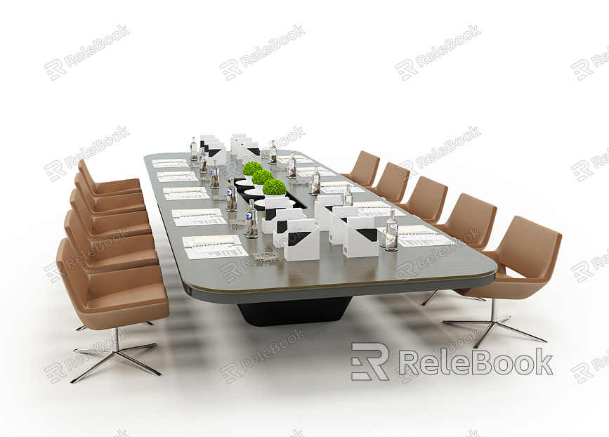 Modern Conference Table and Chair Conference Table model