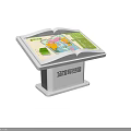 Interactive Venue Guide Map Commercial Equipment With Digital Display Stand And Navigation Screen 3d model