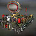 Anti-aircraft gun anti-aircraft vehicle radar vehicle radar detection vehicle reconnaissance vehicle survey vehicle monitoring vehicle low face number low model simple model game film and television level super realistic 3d model