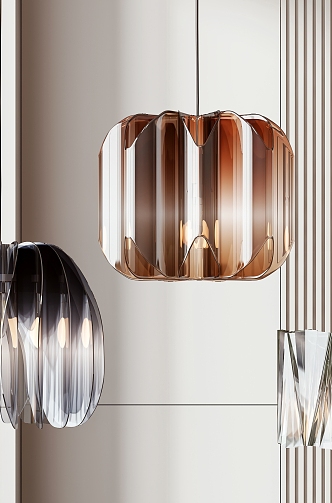 Modern chandelier 3d model