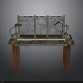 Unique Artistic Table Furniture With Colorful Legs Patterned Tabletop And Decorative Panels