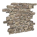 Natural Stone Wall With Irregularly Stacked Blocks And Rustic Textured Surface 3d model