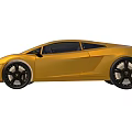 Yellow Sports Car With Sleek Exterior Design And Black Wheels For Luxury Ride