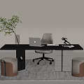 Modern Desk 3d model