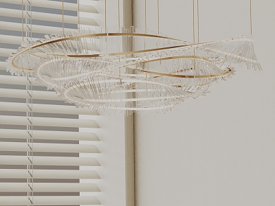 Modern chandelier 3d model