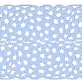 Modern Garden Landscape Featuring Intricate White Perforated Panels And Blue Sky
