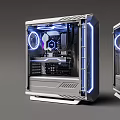 Modern console gaming computer console 3d model