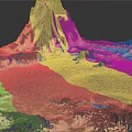 Natural Stone Landscape With Sculpted Rock Formation And Detailed Surface Texture