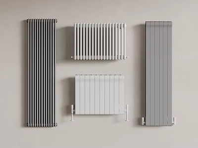 Different Styles Of Radiators For Home Heating 3d model