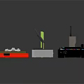 Electronic Devices Collection Including Retro Camera Handheld Gaming Device Monitor Router And Colorful Control Console