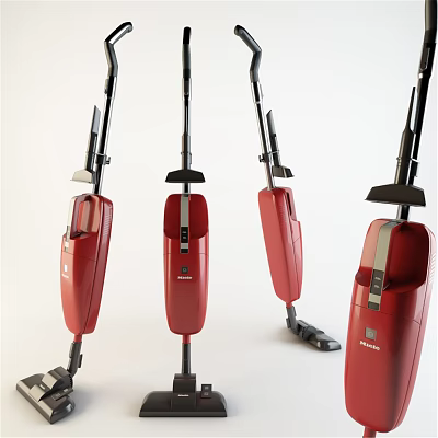 Four Red Upright Electrolux Vacuum Cleaners For Modern Household Use 3d model