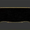 Classic Dark Gray Entryway Console Table with Gold Carved Handles and Ornate Drawer Design