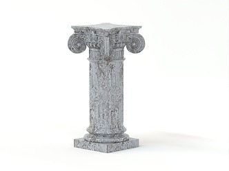 European Roman Column 3d model