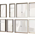 Various Casement Window Designs With Wooden Frames And Glass Panels For Home