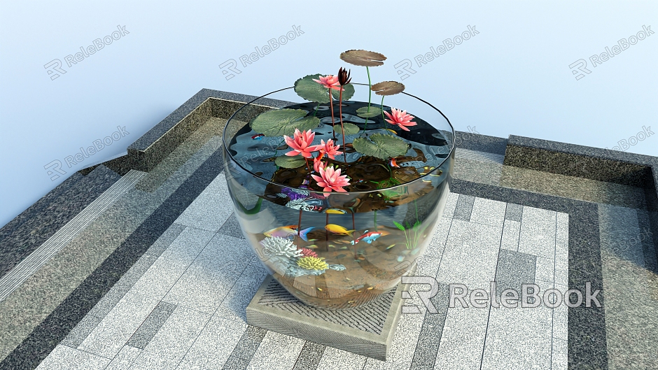 modern fish tank glass fish tank model