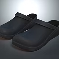 Black Casual Slippers With Adjustable Strap And Non Slip Sole For Everyday Home Wear