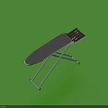 Black and Silver Ironing Board With Folding Metal Stand Sturdy Design Essential Household Item