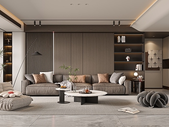 modern living room 3d model