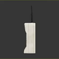 Vintage Mobile Phone White Body With Antenna Numeric Keypad Classic Design