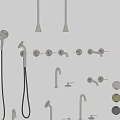 Multiple Types of Bathroom Kitchen and Shower Faucets with Accessories