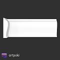 White Decorative Molding Component with Smooth Edge for Interior Design