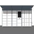 Modern Express Cabinet Cainiao Post Station Express Box Intelligent Express Station Fengchao Cabinet Delivery Box Self-service Express Box 3d model