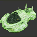 Futuristic White Spacecraft With Sleek Structure And Transparent Cockpit For Space Exploration