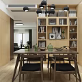 Modern Living Room Coffee Table with Dark Wood Frame Dark Blue Chairs and Gray Sofa