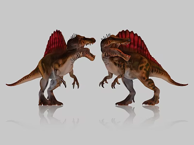 Dinosaurs Jurassic Animals Tyrannosaurus Raptors Spinosaurus Leoparosaurus Stegosaurus Long-necked Dragon Triceratolaurus Double-crowned Dragon Tyrannosaurus Pterosaurus 3d model