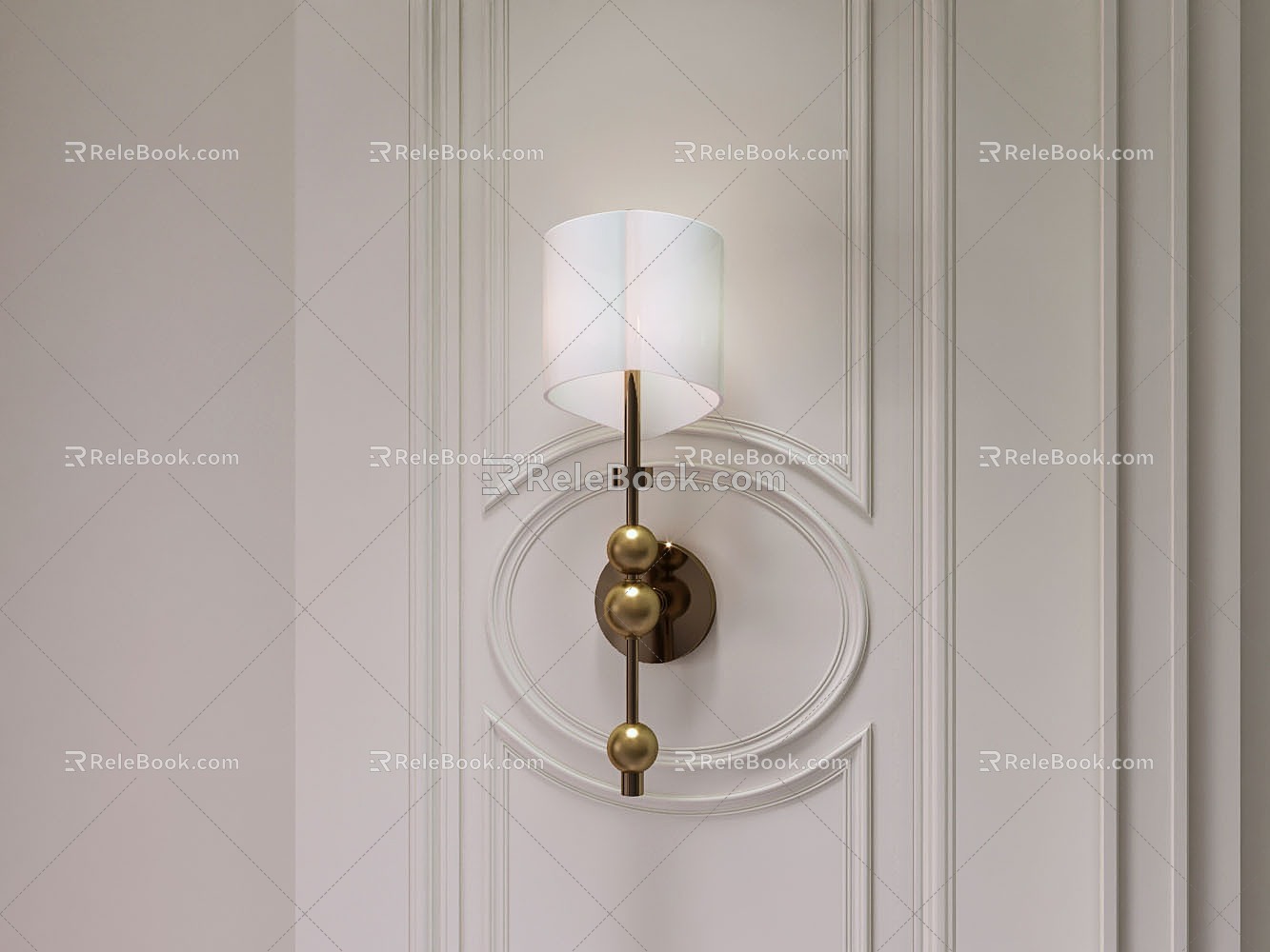 Jane European Metal Wall Lamp 3d model