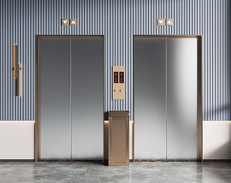 Modern Elevator 3d model