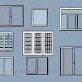 Various Window And Door Frame Designs With Different Architectural Styles