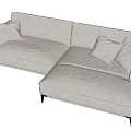 Modern corner sofa multiplayer sofa 3d model