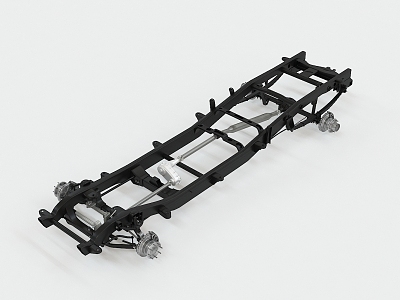 modern car chassis 3d model