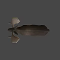 Brown Moose Game Movie Character 3D Model with Large Antlers