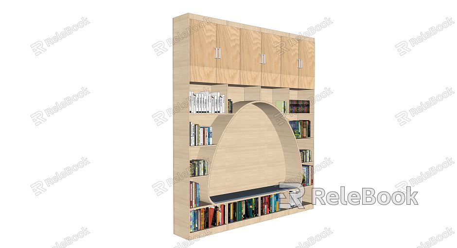 Modern bookcase model