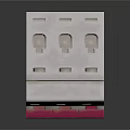 White Residual Current Device EL 30 With Red Button Green Indicators And Mounting Holes
