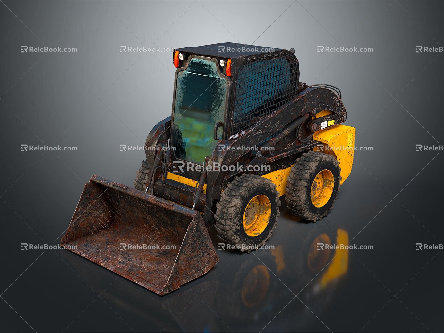 Modern Forklift Old Forklift Old Forklift Earth Forklift 3d model