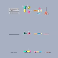 Essential Office Supplies Including Colored Paper Clips Scissors Sticky Notes Ruler Tape And Pens