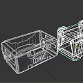 Password box storage box thermostat ammunition box 3d model
