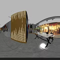 Elegant Clothing Store Interior With Fashion Display Racks Dresses Mannequins And Decorative Plants