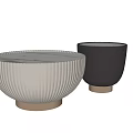 Beige And Gray Coffee Tables With Marble Top Gold Base And Ribbed Design