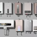 Collection of Various Household Water Heater Electrical Appliances for Daily Use