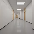 Modern Hospital Outpatient Clinic With Waiting Area And Registration Windows