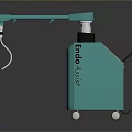 Turquoise Endo Atlas Medical Equipment With Mobile Arm And Wheels