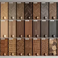 Wooden Flooring Samples Display Various Color Options And Texture Patterns 3d model